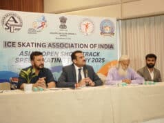 भारत ने शीतकालीन खेलों में भरी ऊंची उड़ान: पहली बार एशियाई ओपन शॉर्ट ट्रैक स्पीड स्केटिंग ट्रॉफी की मेजबानी करेगा देहरादून Amitabh Sharma at Press Conference by Ice Skating Association