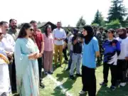 कश्मीर की खेल प्रतिभाओं को मिला प्रोत्साहन: केंद्रीय मंत्री रक्षा खडसे का जम्मू-कश्मीर दौरा रक्षा निखिल खडसे वुशु ट्रायल